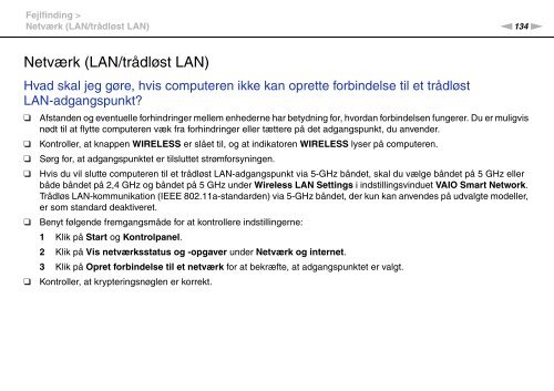 Sony VPCEB3B4E - VPCEB3B4E Mode d'emploi Danois