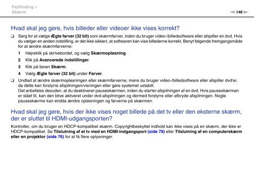 Sony VPCEB3B4E - VPCEB3B4E Mode d'emploi Danois