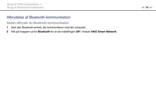 Sony VPCEB3B4E - VPCEB3B4E Mode d'emploi Danois