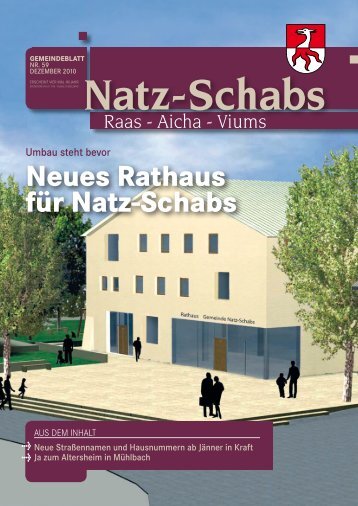 neues Rathaus für natz-Schabs