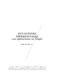 ecuaciones diferenciales con aplicaciones en Maple