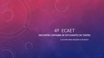 4º  ECAET -slide apresentação grupos