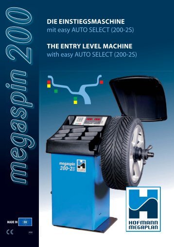 the entry level machine - Hofmann Megaplan