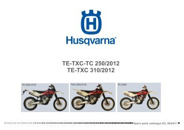 TE-TXC-TC 250/2012 TE-TXC 310/2012 - Husqvarna