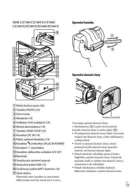 Sony HDR-PJ740VE - HDR-PJ740VE Consignes d&rsquo;utilisation Hongrois