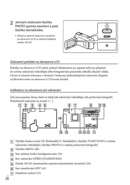 Sony HDR-PJ740VE - HDR-PJ740VE Consignes d&rsquo;utilisation Hongrois