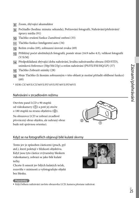 Sony HDR-PJ740VE - HDR-PJ740VE Consignes d&rsquo;utilisation Hongrois