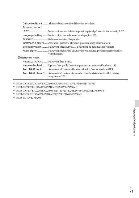 Sony HDR-PJ740VE - HDR-PJ740VE Consignes d&rsquo;utilisation Hongrois