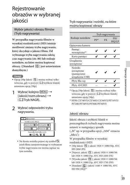 Sony HDR-PJ740VE - HDR-PJ740VE Consignes d&rsquo;utilisation Hongrois