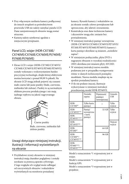 Sony HDR-PJ740VE - HDR-PJ740VE Consignes d&rsquo;utilisation Hongrois