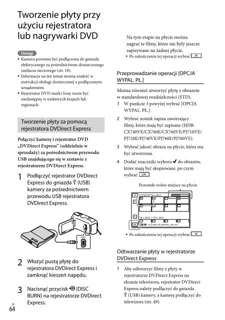 Sony HDR-PJ740VE - HDR-PJ740VE Consignes d&rsquo;utilisation Hongrois