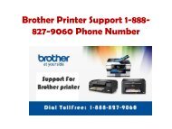 Brother Printer Support 1-888-827-9060 Phone Number