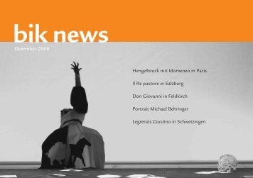 bik news - Büro für Internationale Kulturprojekte