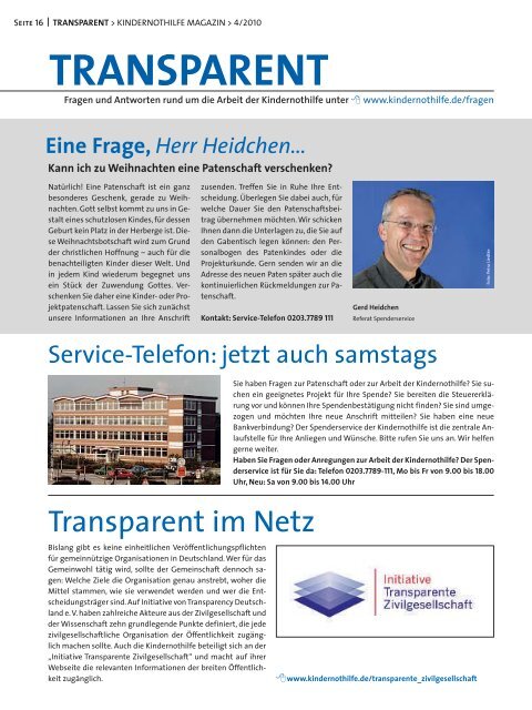 Kindernothilfe-Magazin 4/2010 (4 MB)