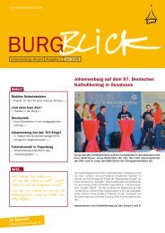Burgblick 1/2008 - Johannesburg GmbH