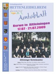Amtliche Mitteilungen - Verbandsgemeinde Hettenleidelheim