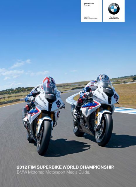 2012 FIM SUPERBIKE WORLD CHAMPIONSHIP. BMW Motorrad ...