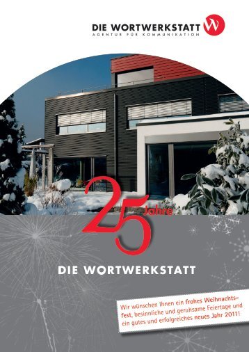 Wir wünschen Ihnen ein frohes Weihnachts - Die Wortwerkstatt GmbH