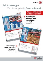 Winter 2006/2007 und Sommer 2007 - DB Autozug
