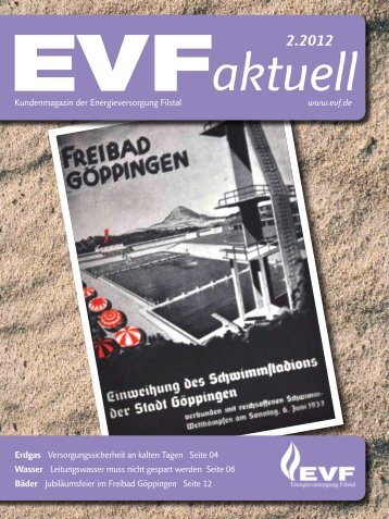 Kundenmagazin 2 / 2012 - Energieversorgung Filstal GmbH & Co. KG