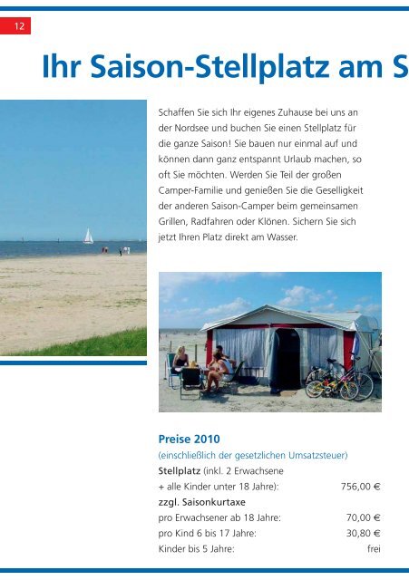 Campingprospekt 2010 - Urlauber-Tipp.de