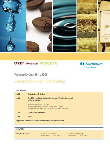 Commodities Investment Meeting - Vescore