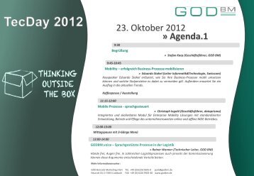 Agenda.1 - GOD BM