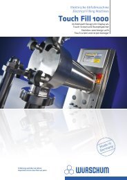 Electrical Filling Machines Touch Fill 1000 - Würschum GmbH