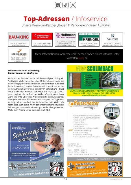 BauLokal.de Magazin 3/2017 Sauerland/HSK-Hellweg Süd