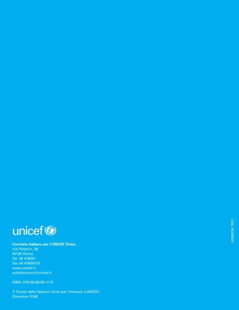 Condizione dell'infanzia nel mondo - Unicef