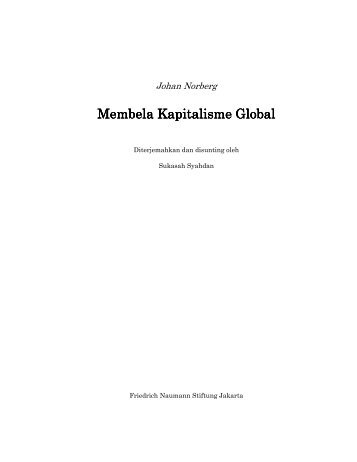 Membela Kapitalisme Global Membela Kapitalisme Global