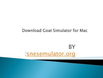 Download Goat Simulator for Mac