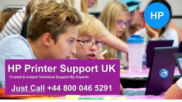 HP Printer Support Phone Number +44-800-046-5291 UK for Help 