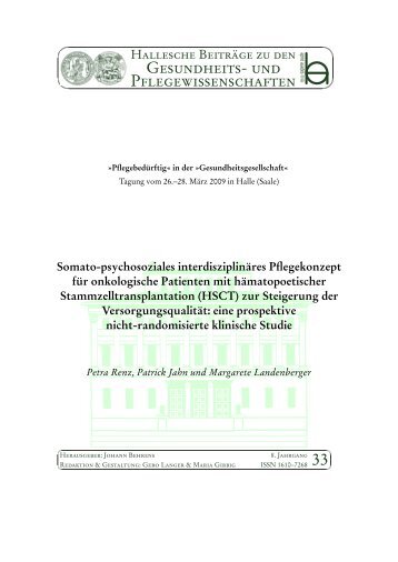 (HSCT) zur Steigerung der Versorgungsqualität - Medizinische ...