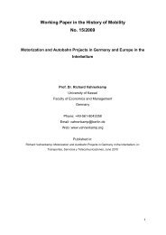 Working Paper in the History of Mobility No. 15/2009