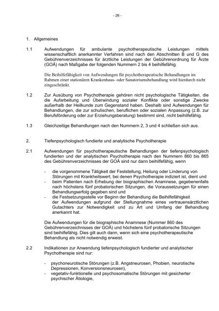 Beihilfenverordnung (BVO) gültig ab 01.01.2007