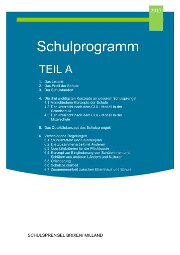 Schulprogramm Teil A