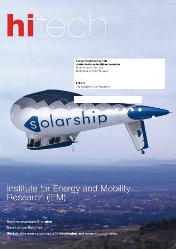 Institute for Energy and Mobility Research (IEM) - hitech - Berner ...