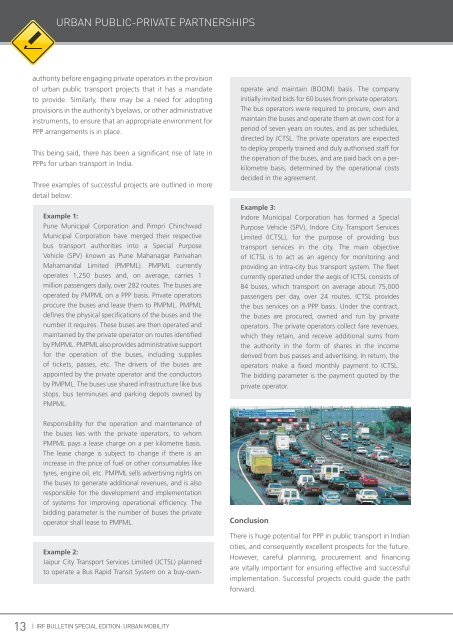 Motorways and Urban Mobility - International Road Federation