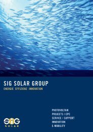 Sun Earth - SiG Solar GmbH