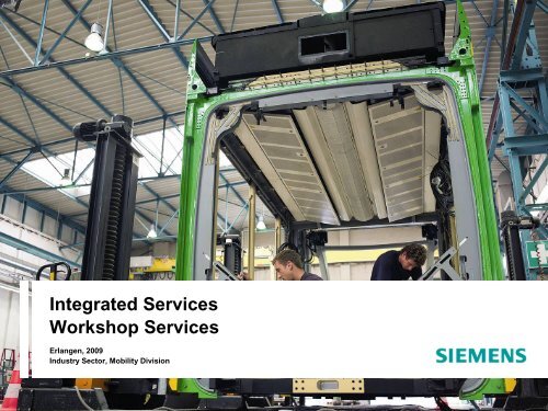 SIEMENS Integrated Services - Presentation ... - Siemens Mobility