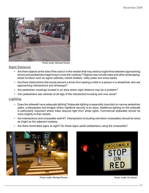 Pedestrian Mobility and Safety Audit Guide Pedestrian Mobility and ...