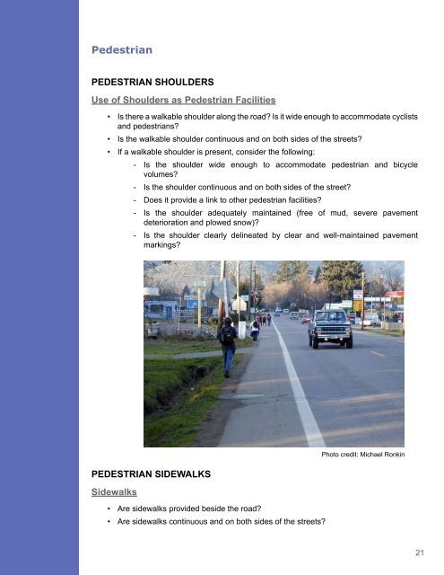 Pedestrian Mobility and Safety Audit Guide Pedestrian Mobility and ...
