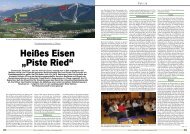 Heißes Eisen „Piste Ried“