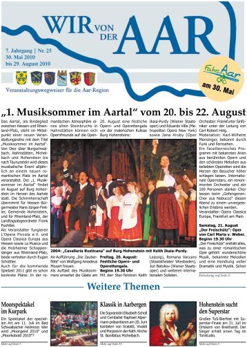 "Wir von der Aar" - Mai bis August 2010 - Taunusstein