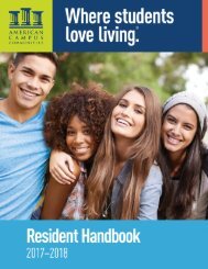 Resident Handbook 2017 - 2018