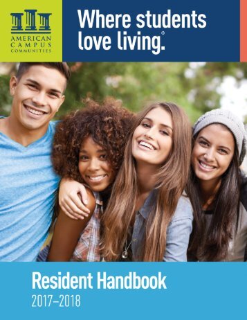 Resident Handbook 2017 - 2018