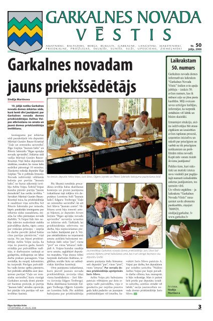 Garkalnes novadam jauns priekšsēdētājs - Garkalnes novads