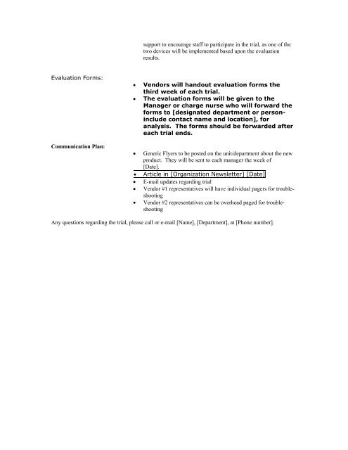 CATHETER EVALUATION