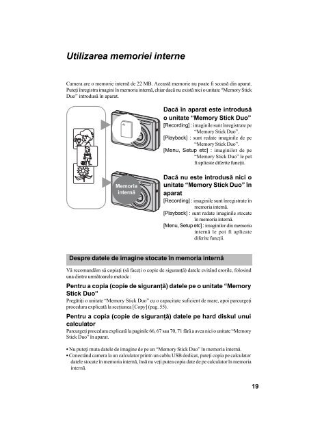 Sony DSC-S750 - DSC-S750 Mode d'emploi Roumain